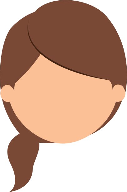 女孩卡通头像设计图片下载