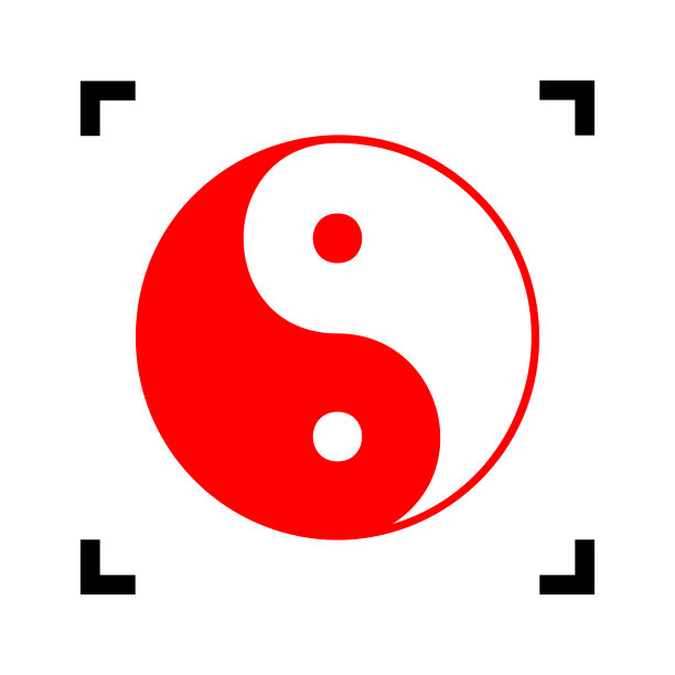 和谐与平衡的阴阳符号图片下载