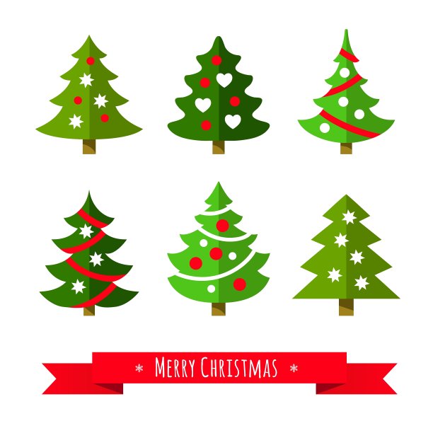 圣诞树集图片下载