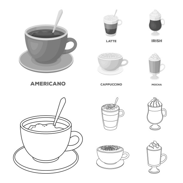 美国晚期爱尔兰卡布奇诺不同类型图片下载