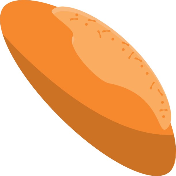 孤立面包食品设计图片下载