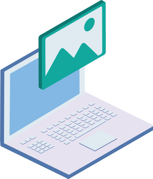 笔记本电脑隔离图标图片下载