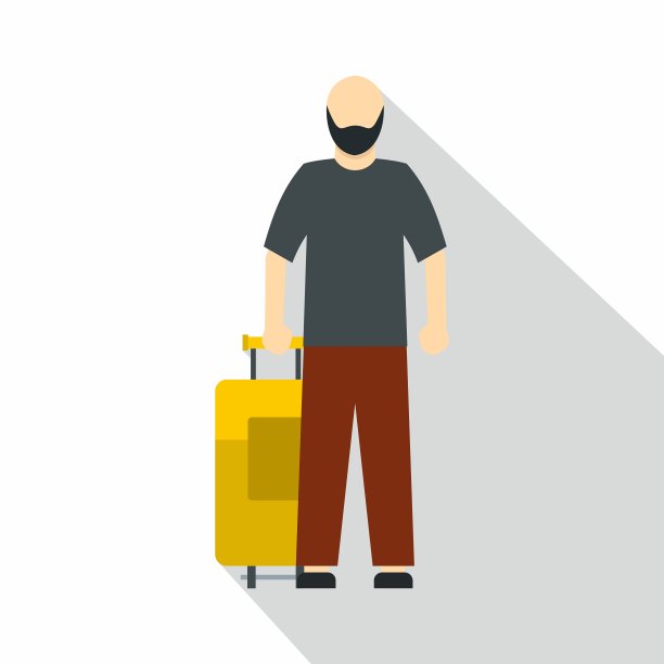 阿拉伯人图标平面风格图片下载