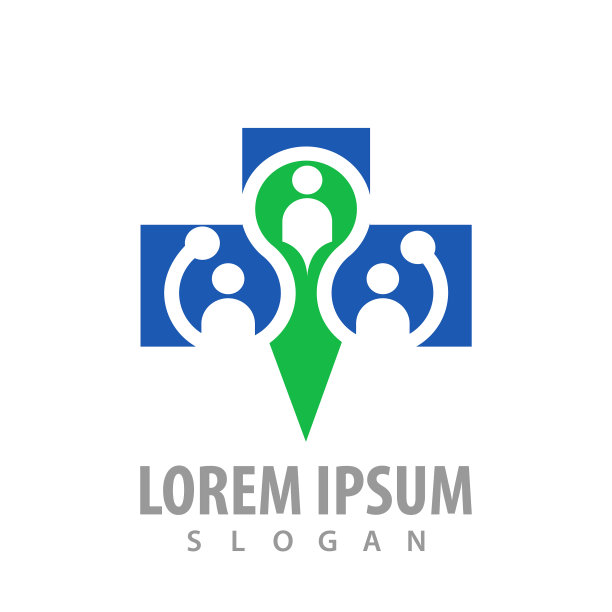 人跨标志概念设计符号图形图片下载