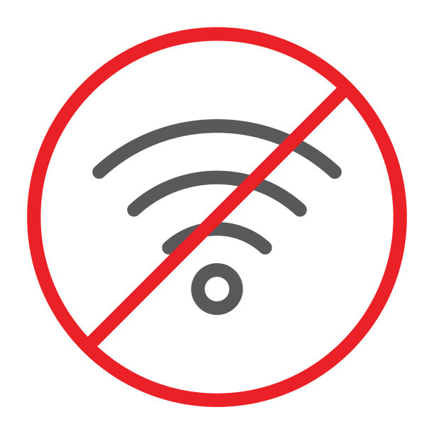 禁止WiFi线路图标图片下载