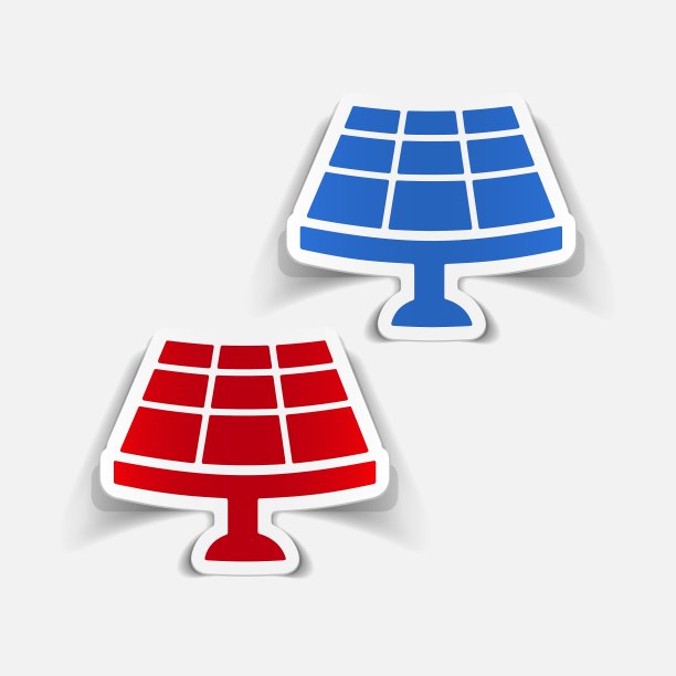 现实的设计元素太阳能电池图片下载