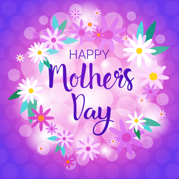 祝您母亲节快乐，新春佳节贺卡图片下载