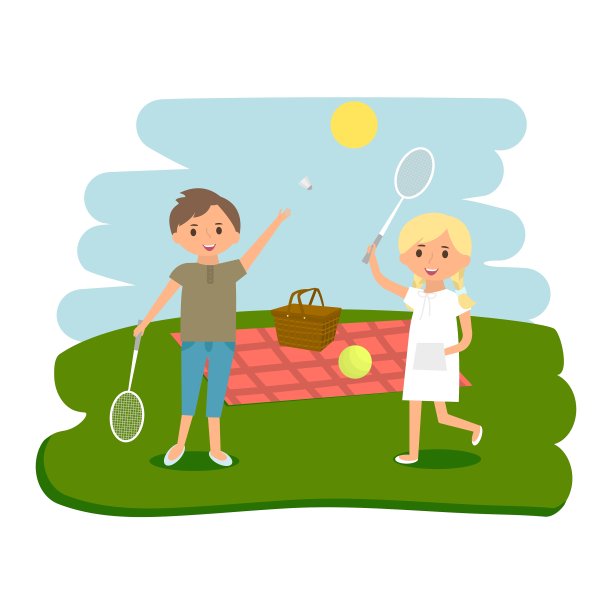 快乐的孩子野餐休息男孩和女孩户外图片下载