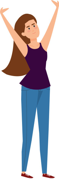 美丽而年轻的女人，赞美个性图片下载