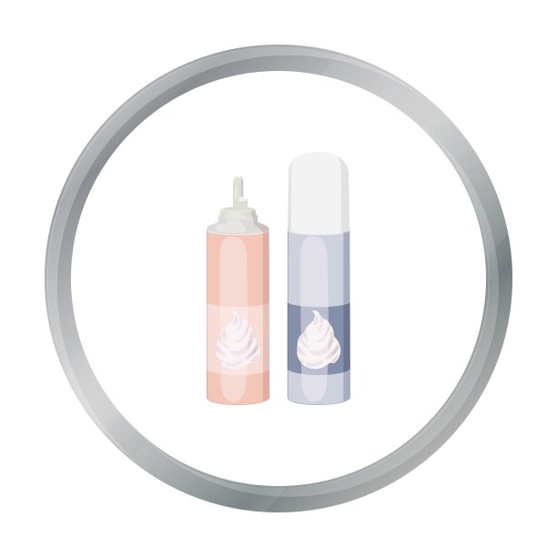 鲜奶油在喷雾罐卡通图标图片下载