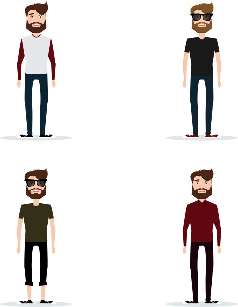 抽象的可爱的男人图片下载