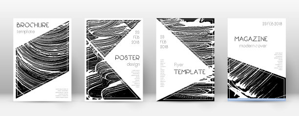 封面页设计模板三角宣传册layo图片下载