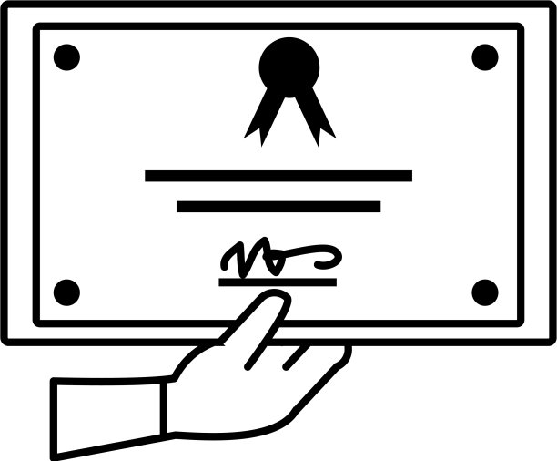 手拿毕业证书孤立图标图片下载