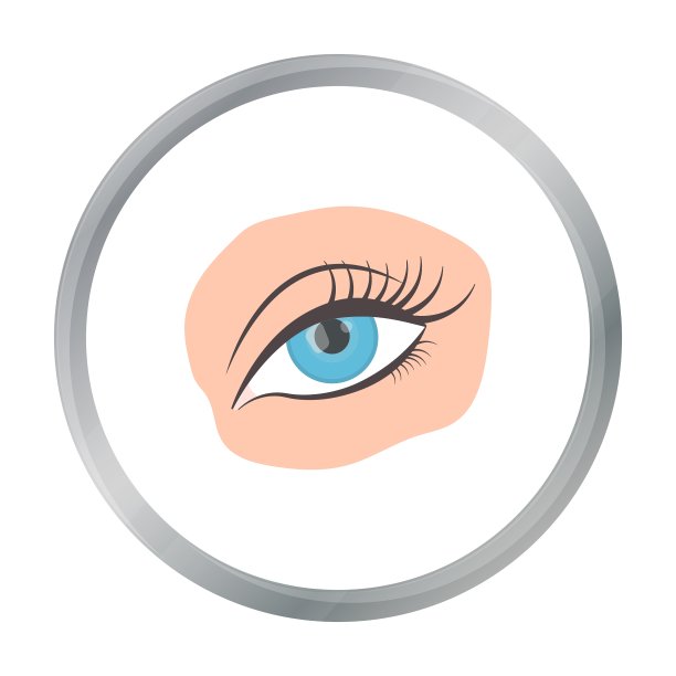 应用睫毛膏图标在卡通风格孤立上图片下载