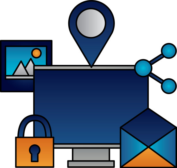 电脑电子邮件挂锁图片图片下载