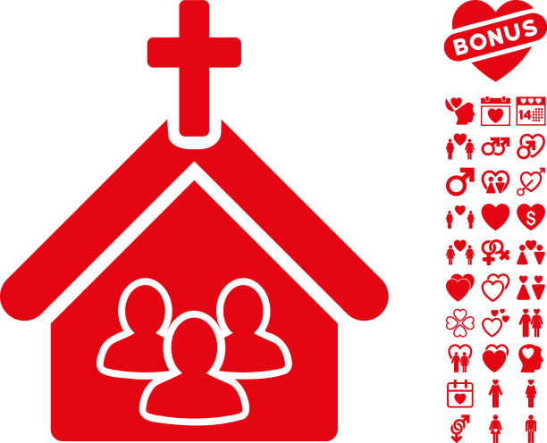 有约会奖励的教堂图标图片下载