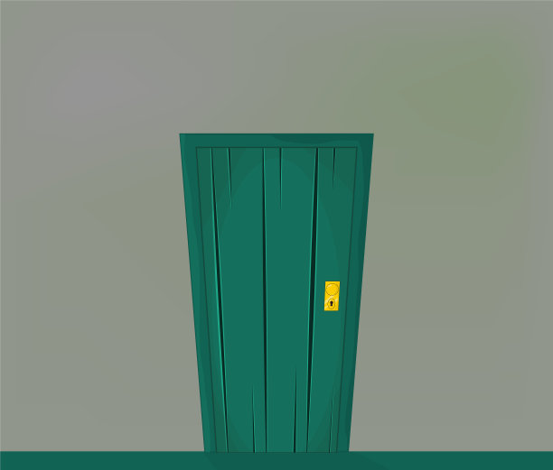 走廊门上漂亮的横幅壁纸设计图片下载