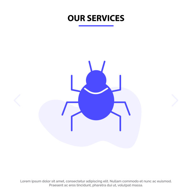 我们的服务bug自然病毒印度固体字形图片下载