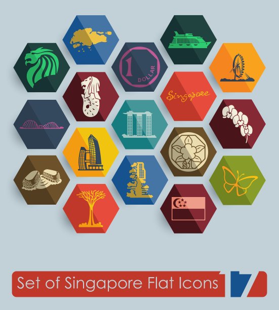 一套新加坡图标图片下载