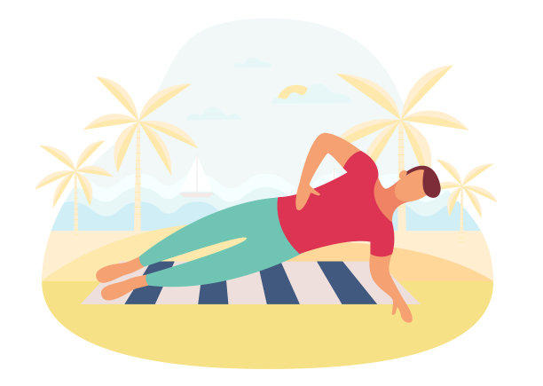 夫妻一起做平板支撑核心锻炼图片下载