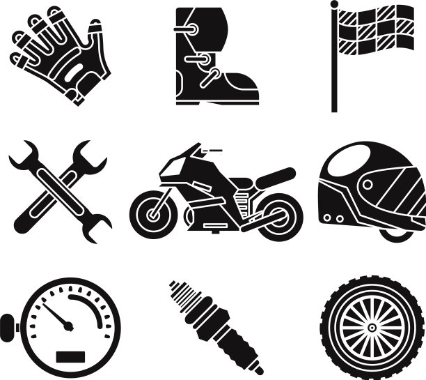 黑色剪影自行车比赛体育锦标赛图片下载