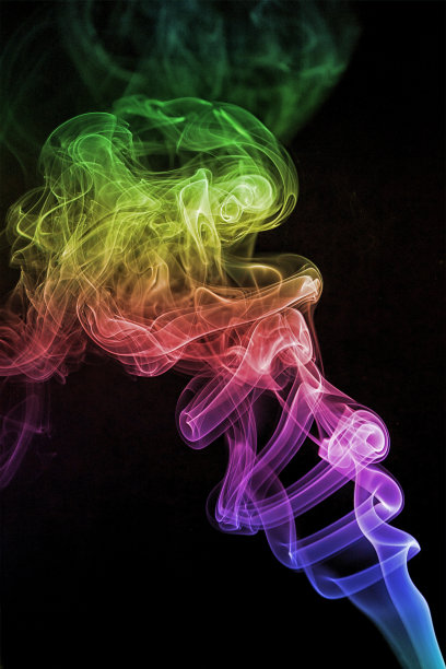 彩色的烟图片下载