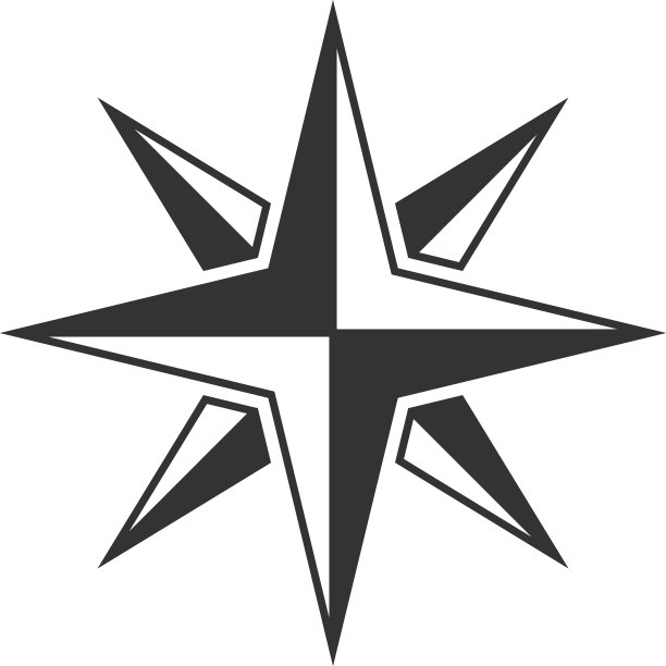 罗盘图标设计模板图片下载