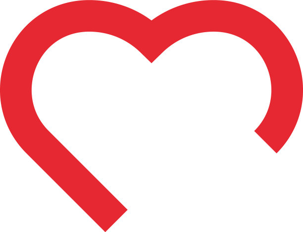 爱心图标设计模板孤立图片下载