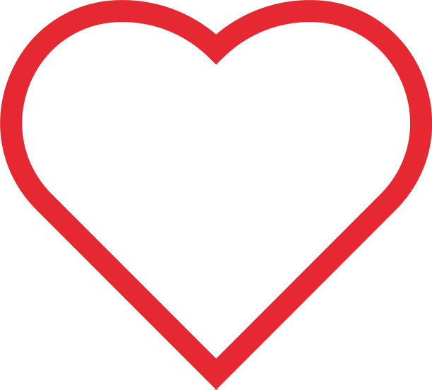 爱心图标设计模板孤立图片下载