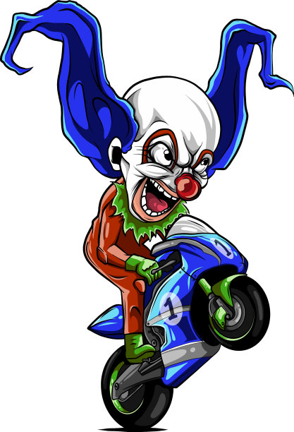 摩托车手和他的自行车在跳跃图片下载