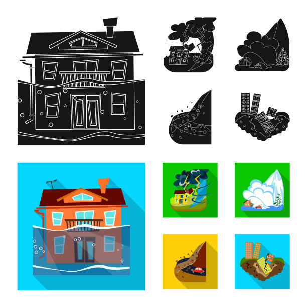 天气和遇险标志图片下载