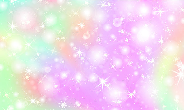 独角兽彩虹背景全息天空图片下载