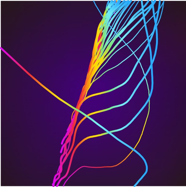 抽象背景与3D粉红色和蓝色线图片下载