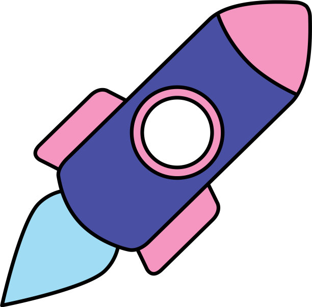 卡通火箭发射科学图片下载
