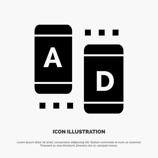 广告营销在线平板电脑固体字形图标图片下载