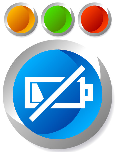 图标与低电池符号电池水平图片下载