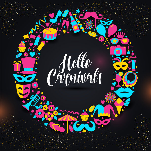 霓虹下的黑色嘉年华图片下载