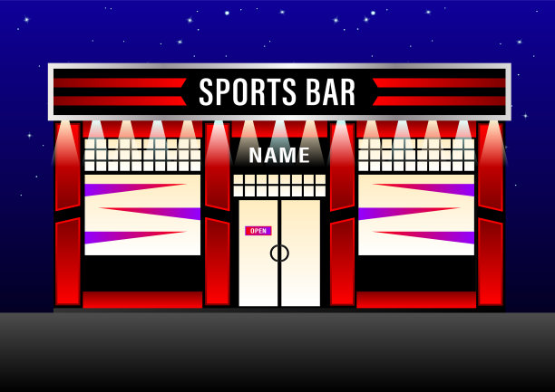 外观现代设计的运动酒吧图片下载