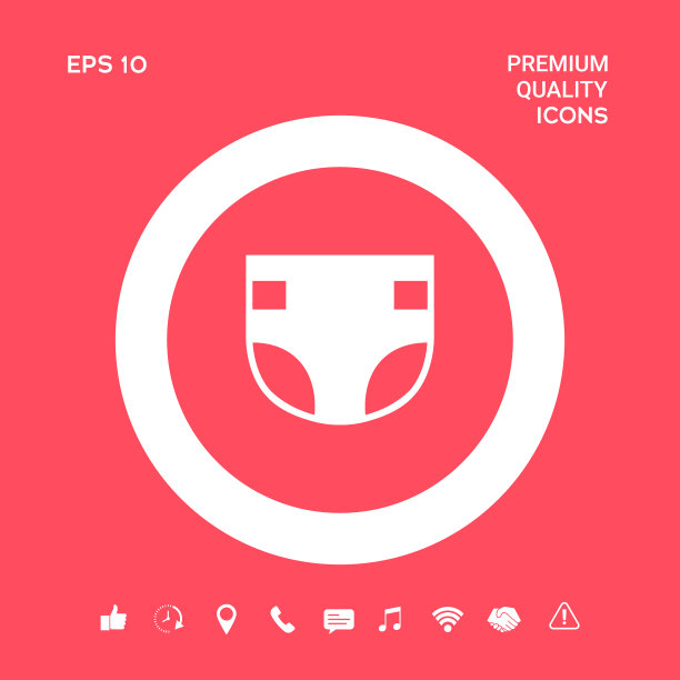 尿布图标符号图形元素为您图片下载