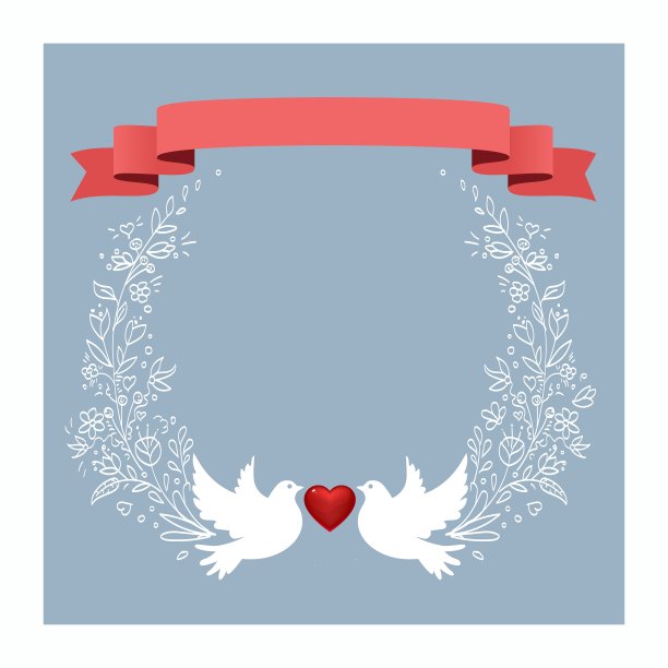 手绘涂鸦花卉框架图片下载