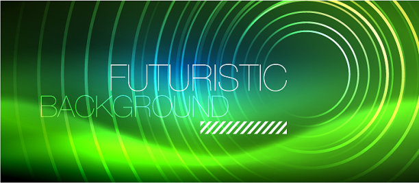 霓虹发光圈背景图片下载