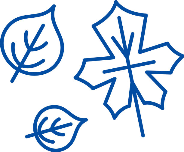 可爱的秋叶线图标概念可爱的秋天图片下载