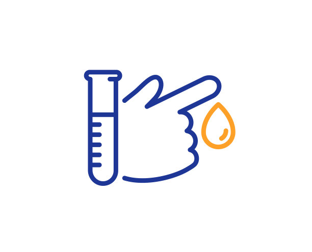 献血线图标医学分析标志图片下载