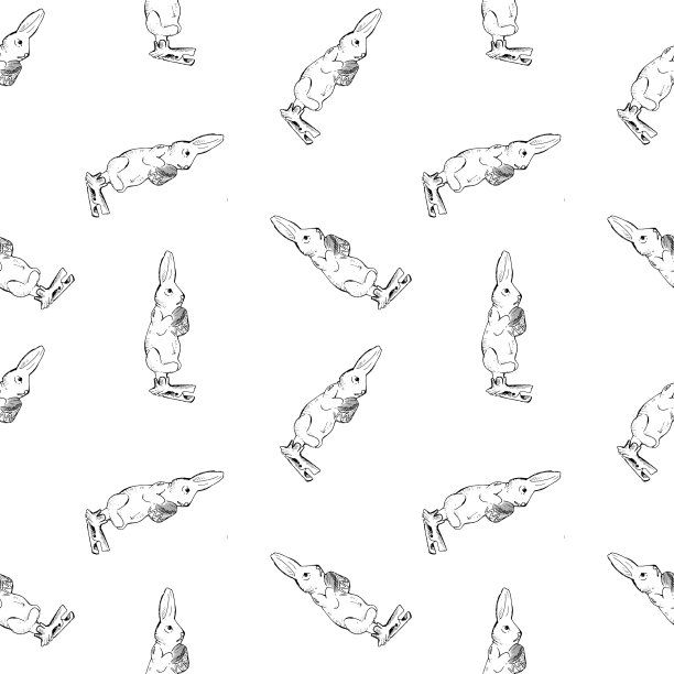 无缝模式的复古手绘球和图片下载