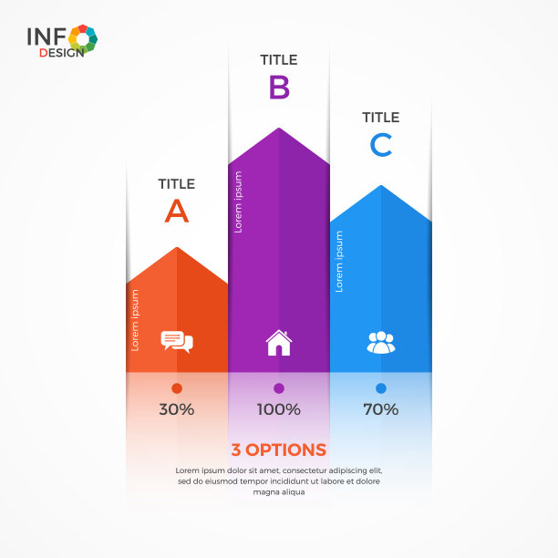 列图表信息图形模板3选项图片下载