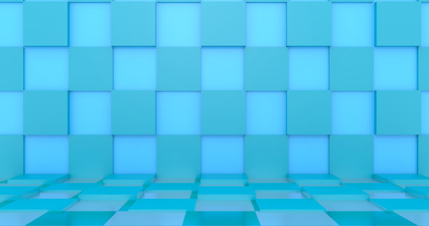 地面棋盘蓝色图片下载