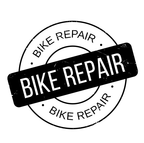 自行车修理橡皮图章图片下载