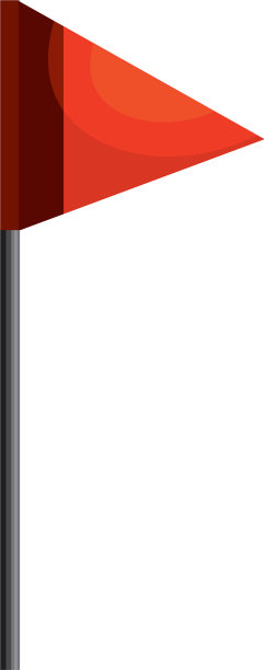 运动旗孤立图标图片下载