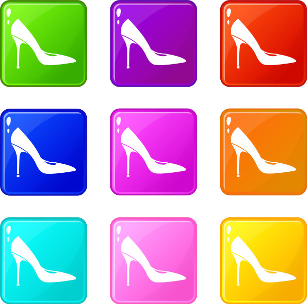 女鞋与高跟鞋图标9集图片下载