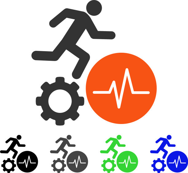 工人脉冲平图标图片下载